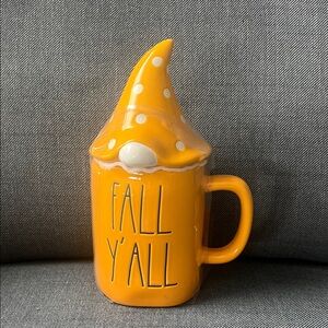 Nome Rae Dunn Orange Fall Y'all Mug with Hat Lid